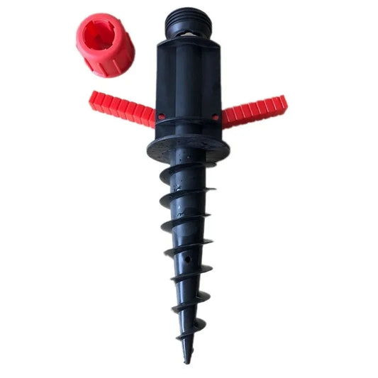 Heavy Duty Beach Umbrella Sand Anchor - Spiral Auger Stand Storage Holder, for Outdoor Camping Patio Lawn Garden ﻿