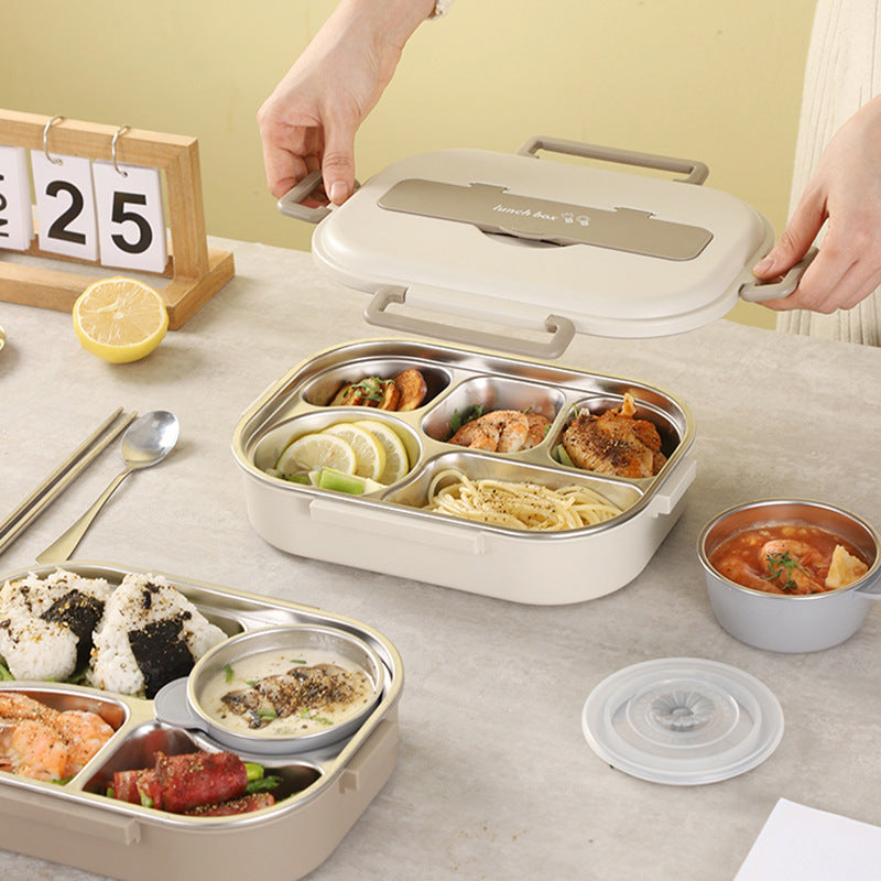 Five-Segment Stainless Steel Lunchbox
