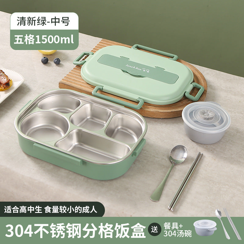 Five-Segment Stainless Steel Lunchbox