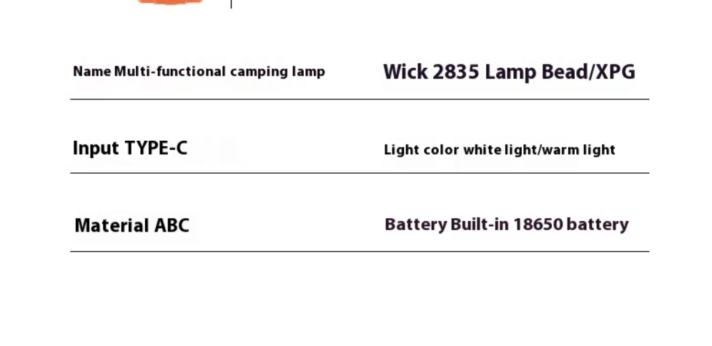 Retractable Folding Camping Lantern