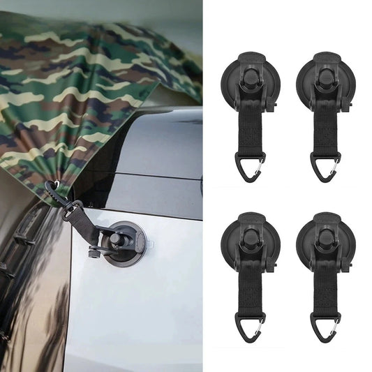 2/4pcs Car Tent Suction Cup Buckle Side Awning Anchors Outdoor Camping RV Van Accessory Secure Hook for Car RV Camping Accessory