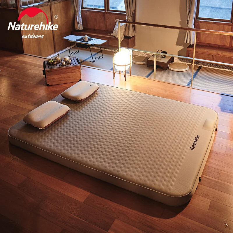 Naturehike C12 Air Mattress Camping Built In Pump Self Inflating Cushion Outdoor Tent Inflatable Bed 12cm Double Sleeping Pad