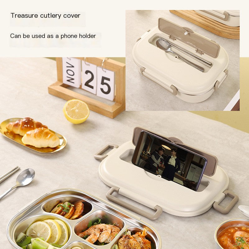 Five-Segment Stainless Steel Lunchbox