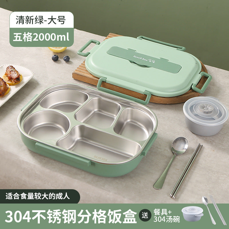 Five-Segment Stainless Steel Lunchbox