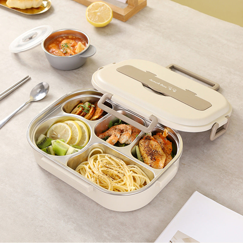 Five-Segment Stainless Steel Lunchbox