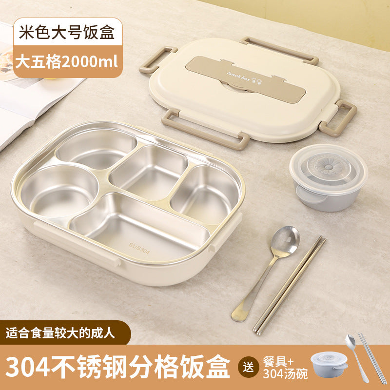 Five-Segment Stainless Steel Lunchbox