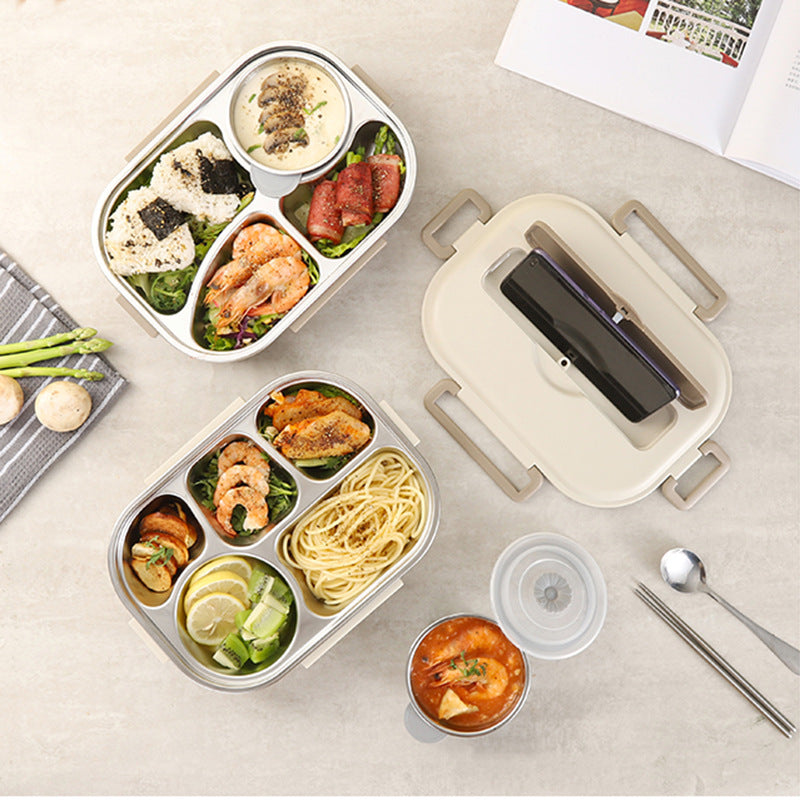 Five-Segment Stainless Steel Lunchbox