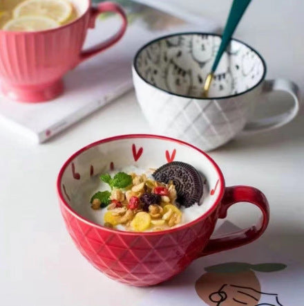 Elegant Large Ceramic Beverage Mug