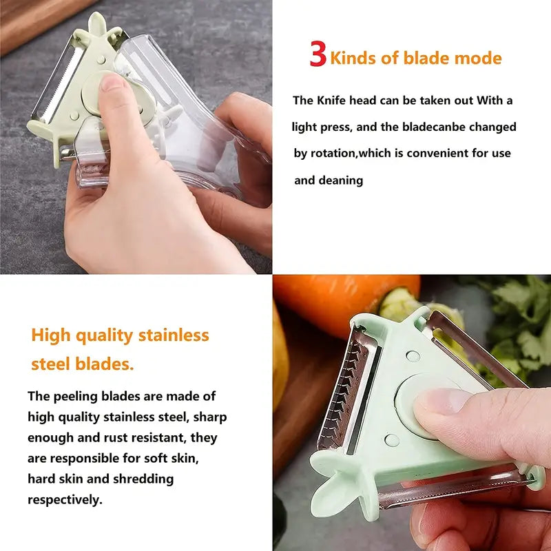 Tri-Blade Kitchen Peeler