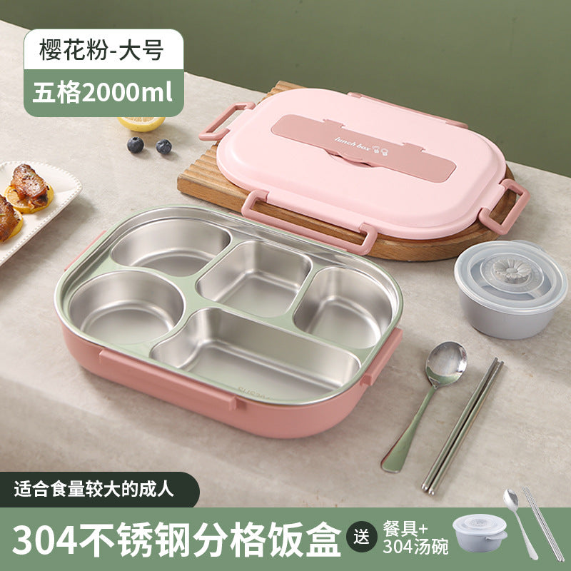 Five-Segment Stainless Steel Lunchbox