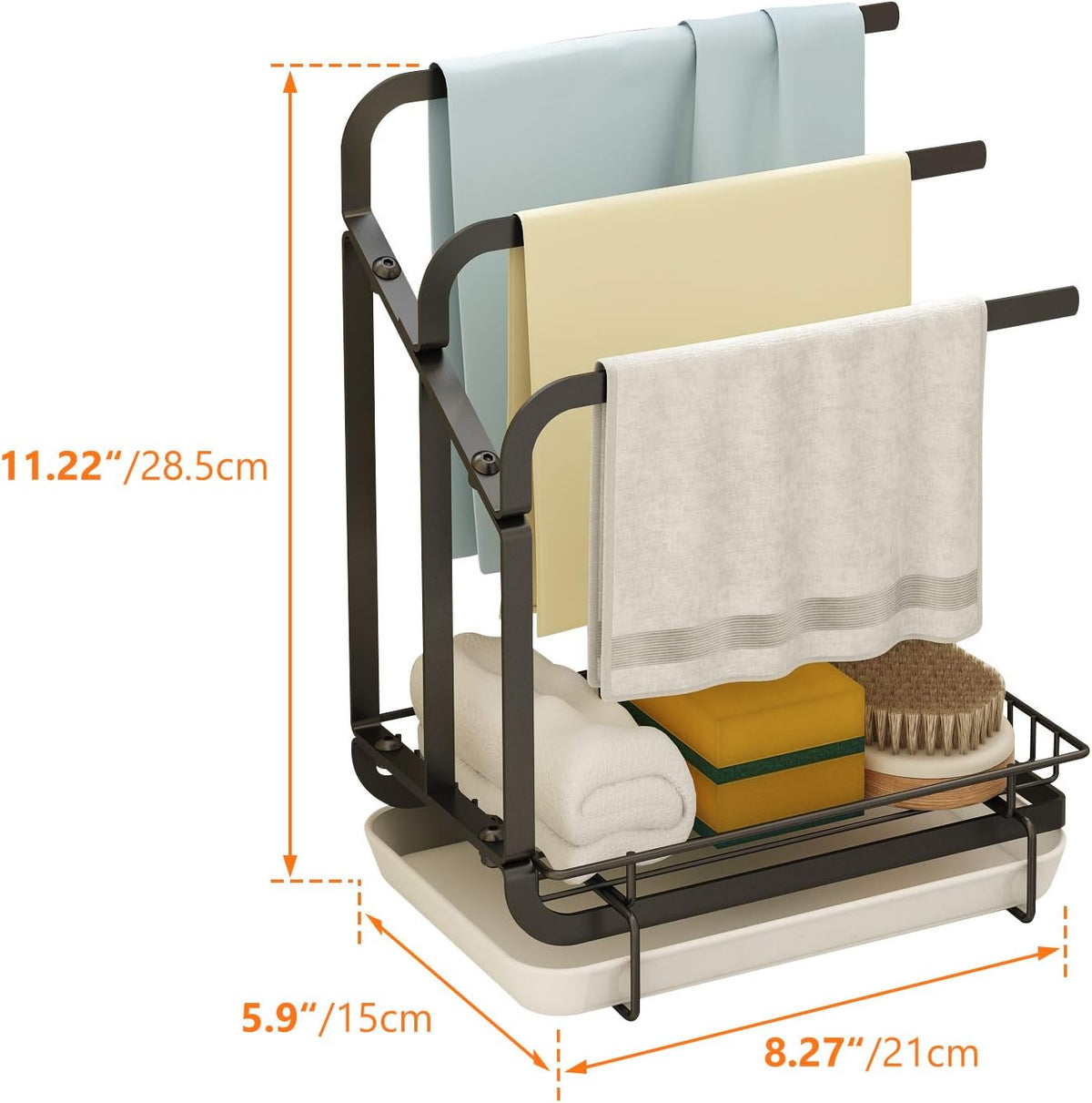 Compact Kitchen Towel Hanging Rack