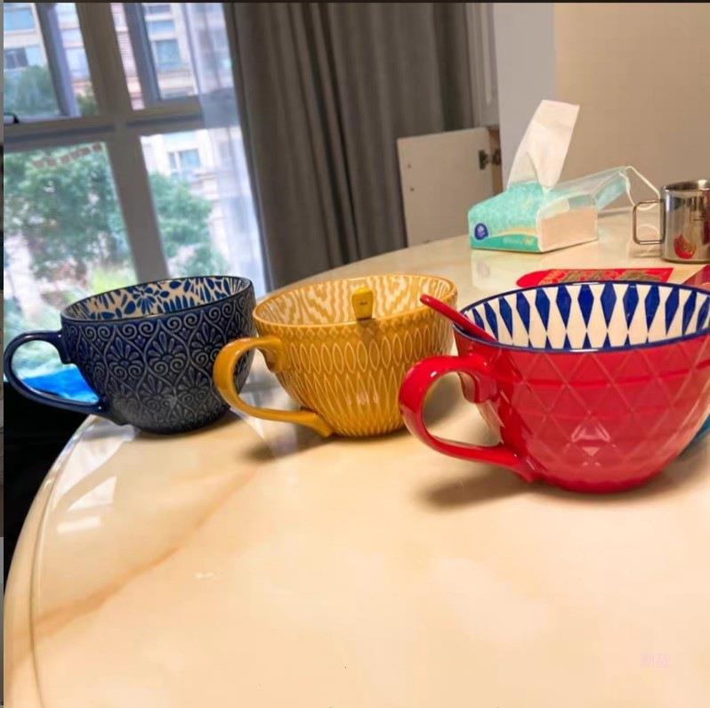 Elegant Large Ceramic Beverage Mug