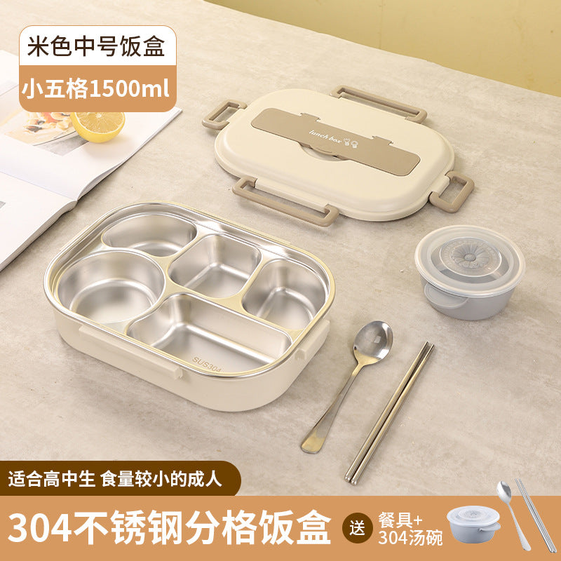 Five-Segment Stainless Steel Lunchbox