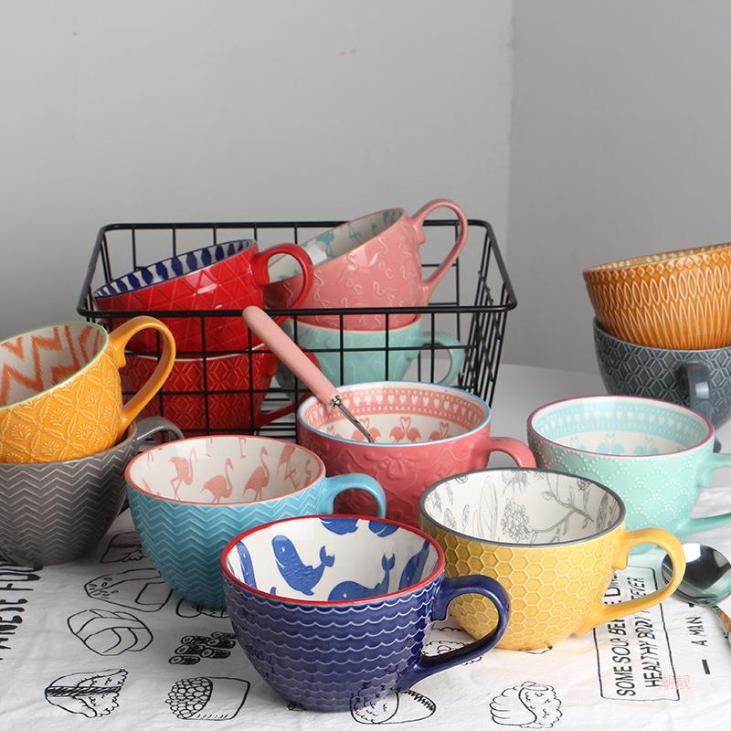 Elegant Large Ceramic Beverage Mug