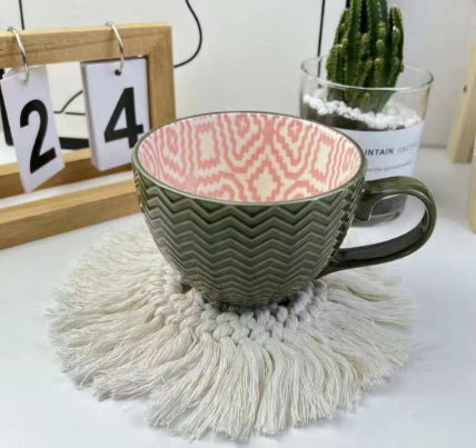 Elegant Large Ceramic Beverage Mug