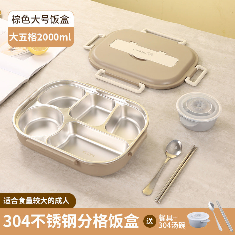 Five-Segment Stainless Steel Lunchbox