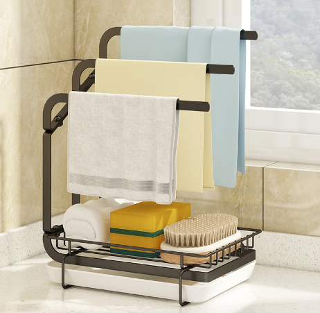 Compact Kitchen Towel Hanging Rack